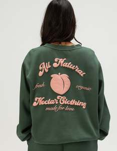 Custom Logo Screen Printed 100% Cotton 400 Gsm Fleece Unisex Sweatshirt Casual Y2K Heavyweight <b>Drop</b> Shoulder Women's Sweatshirt - Product Image 6