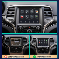 Reproductor de DVD para Auto Android de 8.4'' con Radio para Dodge Charger, Durango 1500, 2500, JEEP Grand Cherokee, Carplay Inalámbrico, Pantalla Vertical