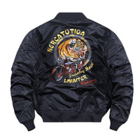 Veste en nylon imperméable, veste bomber varsity, veste bomber aspect cuir pour hommes, vente en gros