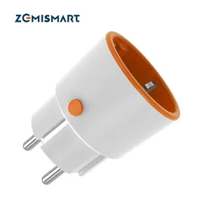 Zemismart 16A EU Smart Socket Zigbee Smart Plug Work with Alexa Google Home Voice Control 16A Outlet