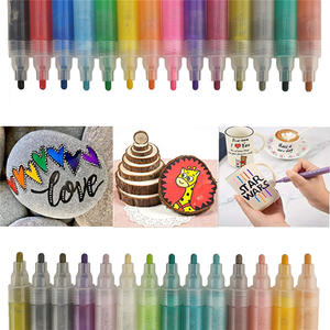 Rotulador de Pintura Acrílica Metálica Permanente Indeleble para Madera, Vidrio, Cerámica, Tela, Purpurina, Plástico, con Logotipo Personalizado - Product Image 3