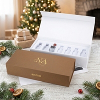 Emballage de luxe pour flacon de parfum et boîte cadeau magnétique avec logo personnalisé pour coffret découverte de parfums, boîte en papier