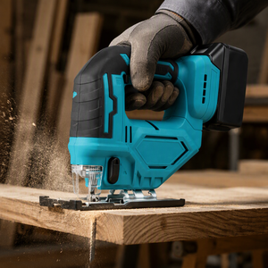 Hantechn 21V เครื่องมือไฟฟ้าไร้สายเครื่อง<span class=keywords><strong>ตัด</strong></span><span class=keywords><strong>ไม้</strong></span>จิ๊กซอว์สำหรับ<span class=keywords><strong>ไม้</strong></span>และโลหะตัดจิ๊กเลื่อย - Product Image 1