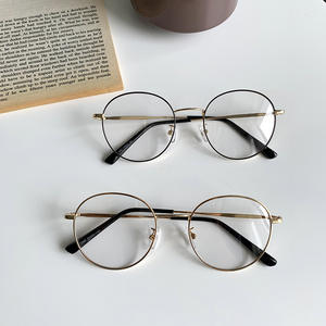 Montures de lunettes rondes en métal Me11 2300, unisexes, monture complète, anti-UV et anti-lumière bleue, légères, pour étudiants - Product Image 3