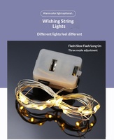 Mini-lumières LED féériques, guirlandes lumineuses clignotantes, bandes lumineuses ciel étoilé en PVC, à intensité variable, alimentées par USB/piles, pour décorer les ballons
