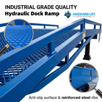 Rampe de chargement mobile hydraulique pour entrepôt de conteneurs, équipement de transfert de marchandises par chariot élévateur