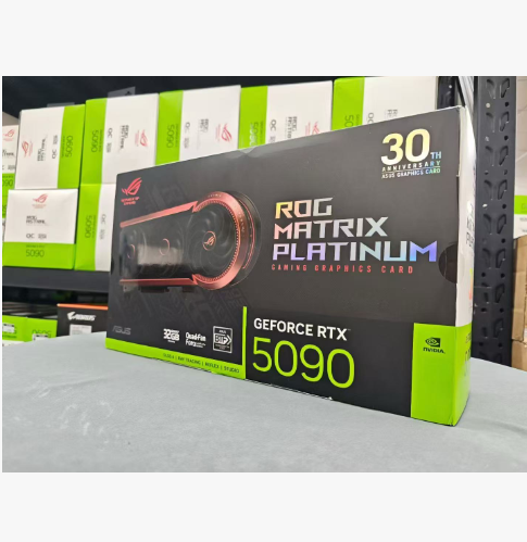 New R0G Matrix Platinum GeForce RTX 5090 Fan MXM Gaming Graphics Card 30th Anniversary Edition Desktop AI Rendering BTF Design