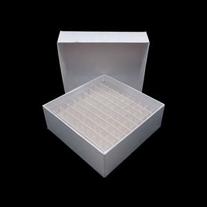 Caja de almacenamiento criogénica de cartón de laboratorio y laboratorio médico para tubos crioviales 25 36 49 50 81 100 pozos - Product Image 6