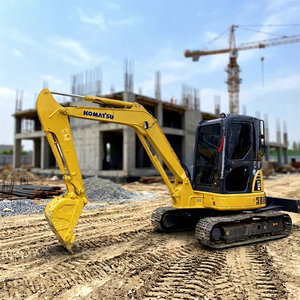 Komatsu PC55MR Used Excavator 5.5-ton Mini Crawler Digger 28kw Power For Building Original <b>Paint</b> CE EPA Certification pc40 pc56 - Product Image 1