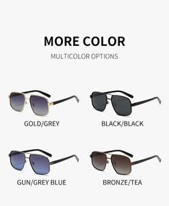 Unisex Fashion Square TAC Polarized UV400 <b>Driving</b> Sunglasses with Custom Logo (Copper Frame 10 Colors Available) - Product Image 6