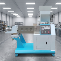 Extrudeuse industrielle automatique pour animaux, 150 kg/h, machine à granulés flottants pour aliments pour poissons tilapia