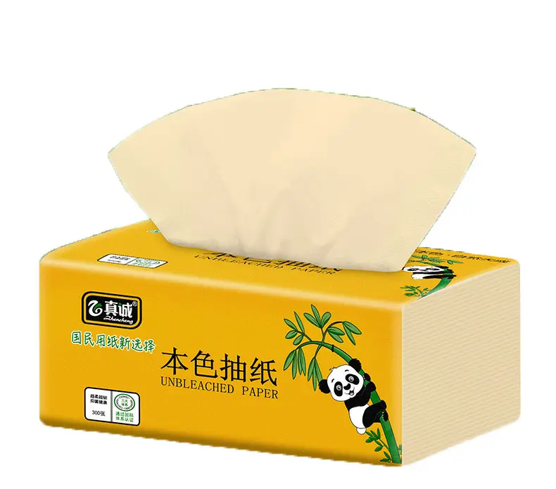 Saudável De Celulose Branqueada De Bambu Super Macio Impresso Papel de Seda Facial