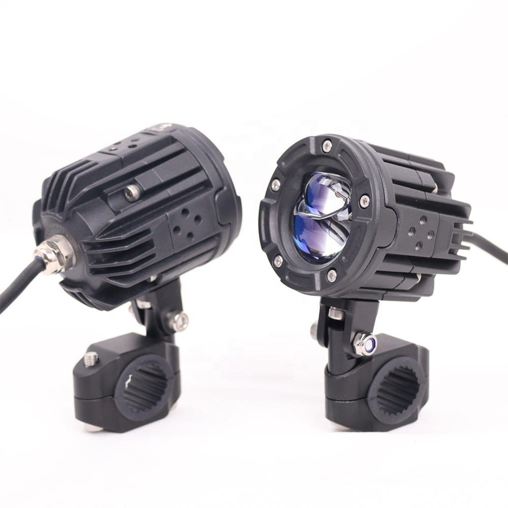 TIYPEOR 2.5" Bi LED Lens Fog Lights Auxiliary Spotlight Work Lamp Driving LightFor Motorcycle 4x4 Off Road Truck SUV ATV