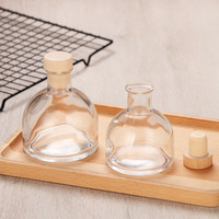 Bouteilles en verre transparentes de 50 ml, 100 ml, 150 ml, petites et miniatures, pour tequila, vodka, whisky, liqueur, rhum, gin, brandy, spiritueux, vin, avec bouchon en liège