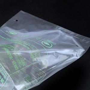 Bán Buôn Phẳng Xử Lý Túi Phân Hủy Sinh Học Áo Thun Tái Sử Dụng Nhựa Quà Tặng Dây Kéo <span class=keywords><strong>Poly</strong></span> Cho Quần Áo Bao Bì - Product Image 3