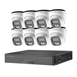 GX-HFD-M8C-K8 8CH POE NVR KIT Security HD 4K Outdoor impermeabile CCTV telecamera di sorveglianza Set 8pcs <span class=keywords><strong>IPC</strong></span> 8MP IR Dome <span class=keywords><strong>Camera</strong></span> - Product Image 1
