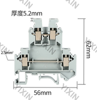 2,5mm Messing-Verbindungsklemme Schienen-Typ Flammhemmend 600V 32A Allgemeine Anschlussklemme