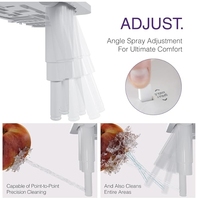 Accessoire de bidet pour les bidets autonettoyants de pulvérisateur d'eau fraîche et froide avec double buse pour le lavage féminin et postérieur