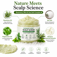 Sampo Scrub Kulit Kepala Rosemary Pabrik OEM Peppermint Biotin Membuka Folikel Mengurangi Kerontokan Rambut Perawatan Kulit Kepala Bersih Mendalam