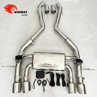 Système d'échappement Catback Valvetronic SS304 avec tube intermédiaire unique pour BMW G87 M2 S58 3.0T, silencieux de performance à quatre sorties