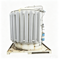 Tanques pequeños de almacenamiento de oxígeno líquido, nitrógeno y argón a baja temperatura, recipientes a presión de acero al carbono usados