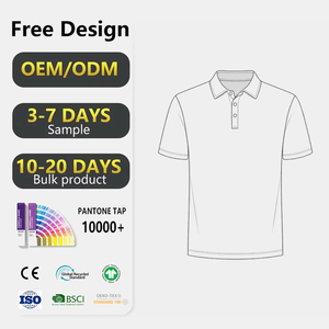 Chemise de golf à manches courtes respirante et à séchage rapide avec motif Argyle d'été, protection solaire, personnalisable avec logo brodé - Product Image 3