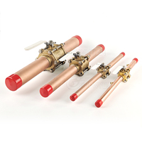 Vanne à boisseau sphérique pour gaz médical ANSI NFPA 99, en laiton 3PC, pour oxygène médical, à double port, avec support de montage et poignée verrouillable