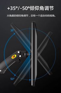 NB M150 17 "-27" monitör tutucu kol üzerinde ofis bölmesi gaz bahar tam hareket LCD TV dağı 2-7kg çift alüminyum - Product Image 6