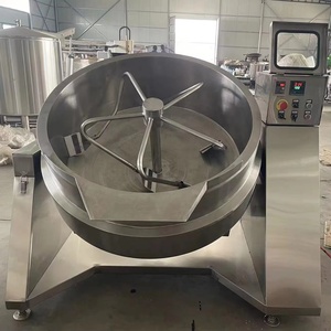 Wok en acier inoxydable à double enveloppe chauffé à la vapeur - Grande capacité, résistant à la corrosion, idéal pour la cuisson par lots dans la restauration - Product Image 1