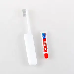 Портативный дорожный набор зубных щеток, складной набор зубных щеток для отеля