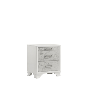 Modern Style Nightstand White Wood <b>Under</b> <b>Bed</b> Storage G150108662 - Product Image 1