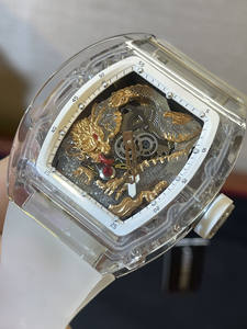 Reloj de Pulsera Mecánico Tourbillon con Caja de Cristal y Piedras Preciosas Brillantes, en Constante Busca de la Perfección - Product Image 2