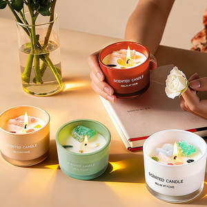 ODIS - Juego de Velas Aromáticas de Soja con Aroma a Rosas, 8 oz, 250 g, de Larga Duración, en Frasco de Vidrio, con Logotipo Personalizado al por Mayor, para Hoteles, Regalo de Lujo - Product Image 1