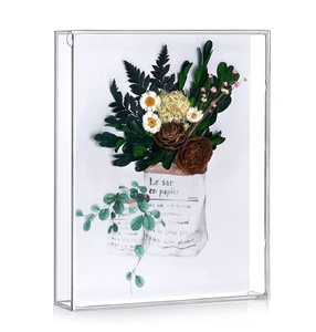 Phoera — cadre boite à ombre 8x10, cadre Photo en acrylique, boîte à mémoire de forme transparente, présentoir pour décor de fleurs séchées - Product Image 1