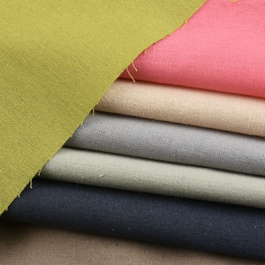 Washed Cotton <b>Fabric</b> 145cm 115g/m 100% Cotton Poplin Plain Dyed Slub Woven Apparel Skirts <b>Fabric</b> - Product Image 3