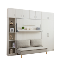 Bureau mural pliant de Style moderne, lit mural, lit mural, grande taille avec bureau