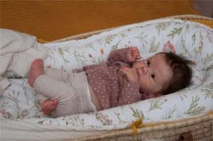 18 Zoll Günstige Afrikanische Weinen Babypuppen Neugeborenes Silikon Realistischer Ganzkörper Kleidung Junge Komplett Reborn Puppen als Spielzeug - Product Image 2