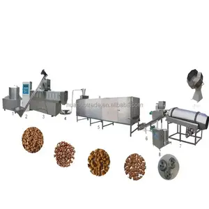 Hot commercial animal pet dog food pellet extruder