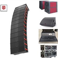 Sistema de Sonido Profesional TI Pro AUDIO Max 212 Line Array, Altavoz de Línea de Tres Vías con Doble Woofer de 12 Pulgadas para Conciertos, Altavoz de Línea Portátil