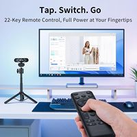 EMEET C60E Çift Kameralı 4K USB Akışlı Geniş Açılı Telefoto Kameralar Maksimum 11X Hibrit Zoom PDAF Otomatik Odaklama Uzaktan Kumanda RGB