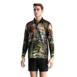 Camisa Polo de Pesca para Hombre Resistente a los Arañazos, Absorbe la Humedad, Protección Solar UPF 50+ para Cazadores Entusiastas - Product Image 2