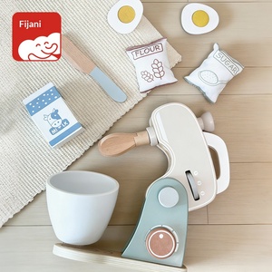 Nouveauté : Jouet mixeur miniature en bois pour enfants, ensemble de jeu de cuisine de table, jeu de rôle, jeu de simulation de cuisine pour garçon et fille - Product Image 1