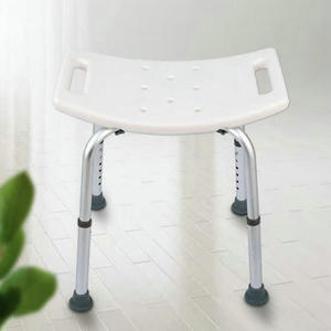 Shower <b>Chair</b> Aluminum Alloy Adjustable Bath Stool With Non Slip Feet For <b>Elderly</b> Bathroom Safety Equipment - Product Image 1