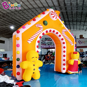 Giáng sinh inflatables trang trí ngoài trời ánh sáng lên cổng tò vò sân sau Xmas Santa <span class=keywords><strong>Inflatable</strong></span> kẹo lối vào vòm cho kỳ nghỉ trang trí nội thất - Product Image 5
