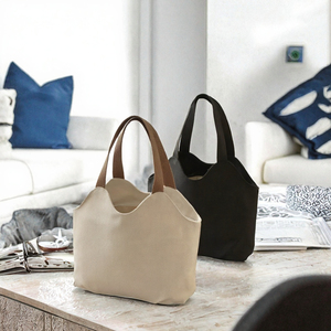 Bolso de lona tipo tote, bolso de hombro, gran capacidad, informal, para mujer - Product Image 2