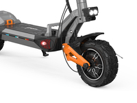 Trottinette électrique à double moteur 1500W, 60V 20.8Ah, vitesse maximale 65 km/h, autonomie 70 km, pneus tout-terrain de 11 pouces, suspension hydraulique, frein à huile