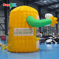 Stand de vente de limonade SAYOK, grand stand de concession, tente gonflable de 10x10x13,12 pieds avec mains et souffleur d'air pour les concessions