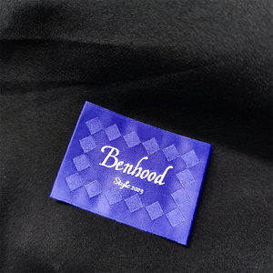 Étiquettes tissées d'accessoires de vêtements de logo de marque personnalisée de haute qualité pour les étiquettes de vêtements de chemise - Product Image 4