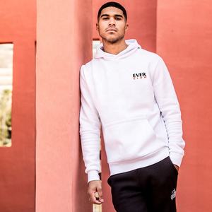 Contrast Polyester Customize logo <b>Hoodie</b> Custom <b>Men</b> Fashion Plain Thick Pullover Hoodies - Product Image 3