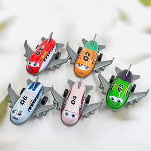 Modelo de avión de metal, juguete infantil, adorno de aviación, juguete para niño, avión de simulación con retroceso, tienda de juguetes de 1 y 2 yuanes - Product Image 4